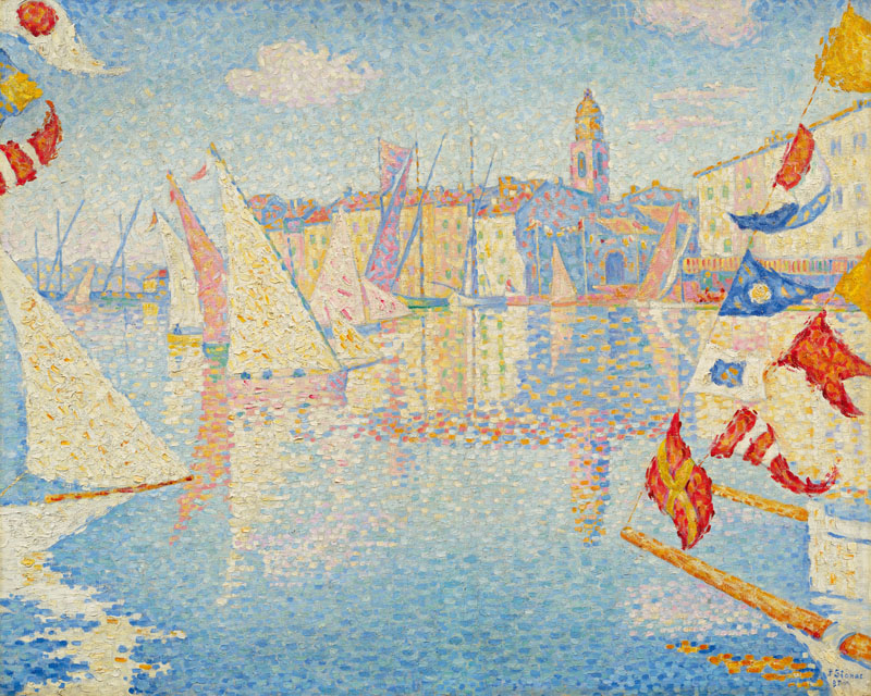 Paul Signac, Saint-Tropez, port en fête